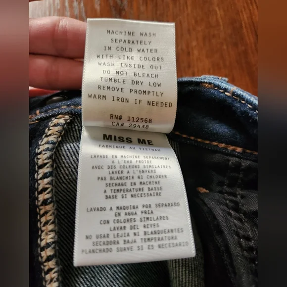 Miss Me Standard Ankle Skinny Size 26 Inseam 27 - Picture 2 of 8